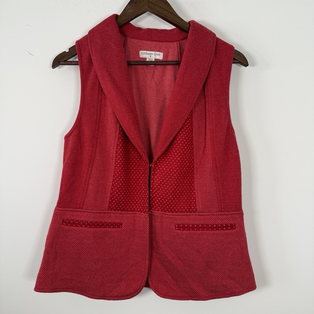 Coldwater Creek Best Soft Textured Women's Red Small Casual